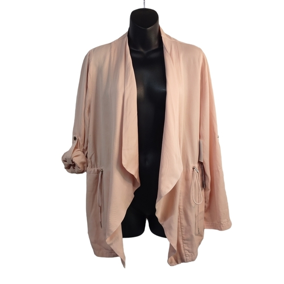 Haute Monde Jackets & Blazers - Haute Monde Women's Light Pink Soft Open Front Jacket Size M NWT